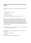 Legal Exam 4 Study Guide &ndash; Key Concepts&comma; Case Review & Practice Questions