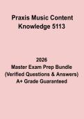 Praxis Music Content Knowledge &lpar;5113&rpar; Exam Study Guide & Practice Questions PDF &lpar;2026&ndash;2027&rpar;