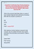CompTIA A&plus; Certification Exam Practice Questions &NewLine;And Correct Answers&vert;&vert;Verified Exam&excl;&excl;&vert;&vert; &lpar;Verified &NewLine;Answers&rpar; Plus Rationale 2026&sol;2027 Q&A&vert; Instant &NewLine;Download Pdf