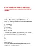 ECN 801&colon; MANAGERIAL ECONOMICS &ndash; COMPREHENSIVE FINAL EXAM COMPLETE QUESTIONS WITH 100&percnt; VERIFIED ANSWERS