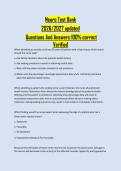 Neurology Nursing Test Bank &vert; Neuro Exam Questions & Answers 2026-2027&NewLine;&NewLine;