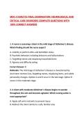 MDC 4 NUR2755 FINAL EXAMINATION&colon; NEUROLOGICAL AND CRITICAL CARE DISORDERS COMPLETE QUESTIONS WITH 100&percnt; CORRECT ANSWERS