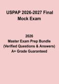 USPAP 2026&ndash;2027 Final Mock Exam Study Guide & Practice Questions PDF