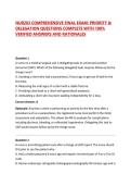 NUR283 COMPREHENSIVE FINAL EXAM&colon; PRIORITY & DELEGATION QUESTIONS COMPLETE WITH 100&percnt; VERIFIED ANSWERS AND RATIONALES