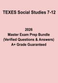TExES Social Studies 7&ndash;12 Exam Study Guide & Practice Questions PDF &lpar;2026&ndash;2027&rpar;