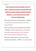 CRCST CERTIFICATION EXAM NEWEST 2025 TEST BANK &vert; 500&plus; VERIFIED QUESTIONS & ANSWERS
