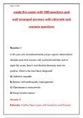 COMPREHENSIVE EXAM BANK&colon; 300 MULTIPLE-CHOICE QUESTIONS WITH ANSWERS&comma; RATIONALE & SCENARIO-BASED PRACTICE TESTS