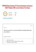 ORTHOTIC Written Simulation &vert; 137 Actual study Questions and Answers &vert; 2026&sol;27 Updates &vert; 100&percnt; correct &vert; Passed on First Attempt