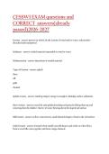 CESSWI EXAM questions and CORRECT answers&lpar;already passed&rpar;2026-2027