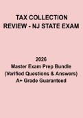 TAX COLLECTION REVIEW &ndash; NJ State Exam Study Guide & Practice Questions PDF
