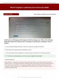 RN ATI Capstone Leadership and Community Health 2026 Actual Exam Questions & Answers with Rationales &vert; 50&sol;50 Verified Questions & Answers&comma; A&plus; Graded&NewLine;