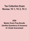 TAX COLLECTION REVIEW &ndash; NJ State Exam Study Guide & Practice Questions PDF