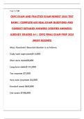 CRPC EXAM & PRACTICE TEST BANK 2025 &vert; NEWEST CERTIFIED QUESTIONS & ANSWERS