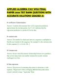APPLIED ALGEBRA C957 WGU FINAL &NewLine;PAPER 2026 TEST BANK QUESTIONS WITH &NewLine;ACCURATE SOLUTIONS GRADED A&plus;