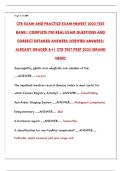 CTR EXAM AND PRACTICE EXAM NEWEST 2025 TEST BANK &vert; CERTIFIED THERAPEUTIC RECREATION SPECIALIST PRACTICE QUESTIONS