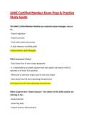 AAAE Certified Member Exam Prep & Practice Study Guide&vert; 2026&sol;27 Updated