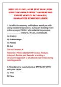 2026 NEWEST SERE 100&period;2 LEVEL A PRE TEST EXAM &vert; REAL&NewLine;QUESTIONS WITH CORRECT ANSWERS AND&NewLine;EXPERT VERIFIED RATIONALES &vert;&NewLine;GUARANTEED EXAM EXCELLENCE