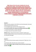 FSRT PRACTICE EXAM COMPLETE EXAM QUESTIONS FIRE AND SMOKE RESTORATION TECHNICIAN CERTIFICATION STUDY GUIDE WITH VERIFIED QUESTIONS&comma; DETAILED RATIONALES&comma; IICRC STANDARDS&comma; FIRE DAMAGE ASSESSMENT&comma; SMOKE ODOR REMOVAL TECHNIQUES&comma; STRUCTURAL CLEANING PROCEDURES