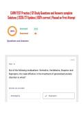 CARN TEST Practice &vert; 121 Study Questions and Answers complete Solutions &vert; 2026&sol;27 Updates &vert; 100&percnt; correct &vert; Passed on First Attempt