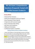 PSY 241 Exam 1 Comprehensive Questions &lpar;Frequently Tested&rpar; with Verified Answers Graded A&plus;