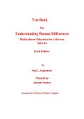 Understanding Human Differences&colon; Multicultural Education for a Diverse America&comma; 6th Edition by Kent L&period; Koppelman &ndash; ISBN 978-0135196731 &vert; Multicultural Education Textbook&comma; Diversity & Inclusion Study Guide&comma; Sociology & Education Resource