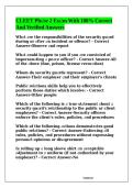CLEET Phase 2 Exam Questions and Verified Answers Complete Law Enforcement Certification Study Guide A&plus;