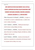 DBT CERTIFICATION EXAM NEWEST 2025 ACTUAL EXAM &vert; REAL DBT TEST QUESTIONS & ANSWERS PDF