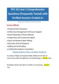 PSY 241 test 1 Comprehensive Questions &lpar;Frequently Tested&rpar; with Verified Answers Graded A&plus;
