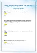 Georgia Insurance Adjuster Licensing Exam 2026&sol;2027 &vert; &NewLine;Real Exam Questions & Verified Answers &vert; Complete &NewLine;Prep Guide &vert; Grade A