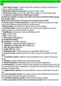 AZ Caregiver Certification Test Preparation Questions with detailed answers 100- pass&period;