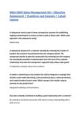 WGU D099 Sales Management OA &vert; Objective Assessment &vert; Questions and Answers &vert; Latest Update 2026&sol;27