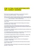 COM 114 FINAL EXAM QUESTIONS 
