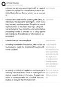 CITI Certification &sol; score 100&percnt; &sol; 2025 update &sol; research ethics exam prep study guide