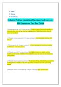 Orthotic Written Simulation Questions And Answers &sol; 100 Guaranteed Pass Test Guide