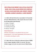 DOS II FINAL EXAM NEWEST 2026 ACTUAL EXAM TEST BANK &ndash; COMPLETE PRACTICE QUESTIONS & ANSWERS