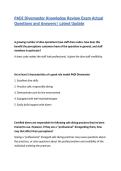 PADI Divemaster Knowledge Review Exam Actual Questions and Answers&vert; Latest Update 2026&sol;27