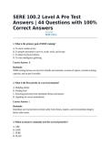 SERE 100&period;2 Level A Pre Test Answers &vert; 44 Questions with 100&percnt; Correct Answers