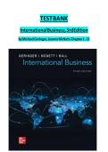 Test Bank for International Business&comma; 3rd Edition by Michael Geringer&NewLine;