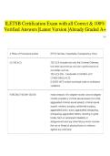 ILETSB Certification Exam with all Correct & 100&percnt; Verified Answers &vert;Latest Version &vert;Already Graded A&plus;