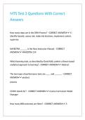 MTS Test 3 Questions With Correct Answers&period;