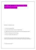 HSCi 204 Midterm Questions With &NewLine;Complete Solutions