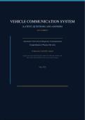 VEHICLE COMMUNICATION SYSTEM &lpar;LATEST&rpar; QUESTIONS AND ANSWERS 100&percnt; CORRECT