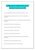 Certification for Orthotic fitters Exam &sol; Questions And Answers 2026