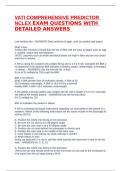 VATI COMPREHENSIVE PREDICTOR NCLEX EXAM QUESTIONS WITH DETAILED ANSWERS 