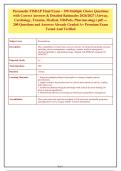 Paramedic FISDAP Final Exam 2026&sol;2027 &vert; 190 Multiple Choice Questions with Correct Answers & Detailed Rationales &vert; Airway&comma; Cardiology&comma; Trauma&comma; Medical&comma; OB&sol;Peds&comma; Pharmacology &vert; Instant PDF &vert; Already Graded A&plus;