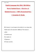 MASTER ENGLISH LANGUAGE ARTS&colon; COMPLETE GUIDE TO READING&comma; WRITING&comma; GRAMMAR & LITERATURE