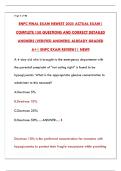 ENPC FINAL EXAM NEWEST 2025 ACTUAL EXAM &ndash; COMPLETE PRACTICE TEST & ANSWERS