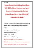 EVOLVE ELSEVIER HESI MED SURG ACTUAL EXAM 2026 &vert; 100 REAL QUESTIONS AND CORRECT ANSWERS