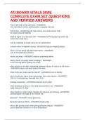 ATI BOARD VITALS 2026&vert; COMPLETE EXAM SET &lpar;QUESTIONS AND VERIFIED ANSWERS
