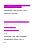 Smart Serve&vert; actual exam questions and correct answers 2026-2027